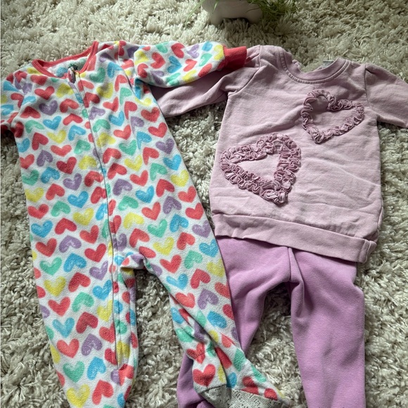 Kids Headquarters Other - Colorful Heart Pattern Baby Onesie Bundle from Kids Headquarters